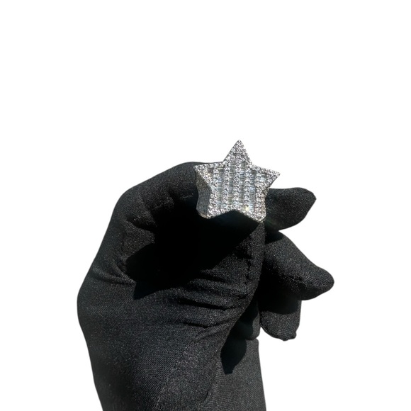 Other - 925 Sterling Silver Star Ring Size 8 - Minimalist Silver Star Motif